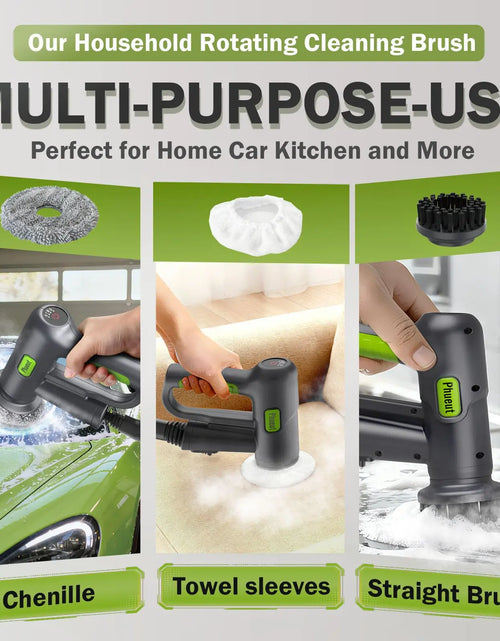 Load image into Gallery viewer, Pressurized Handheld Steam Cleaner &amp; Rechargeable Spin Scrubber
